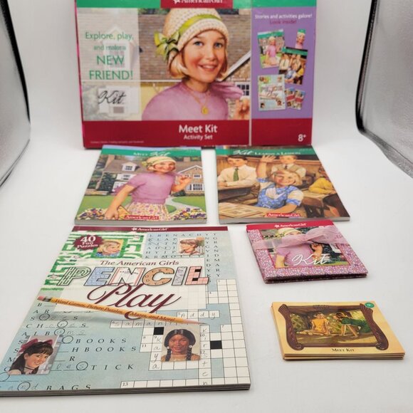 American Girl Kit Gift Set - Books, Activity Book, Trading Cards, Paper Dolls - Picture 1 of 13